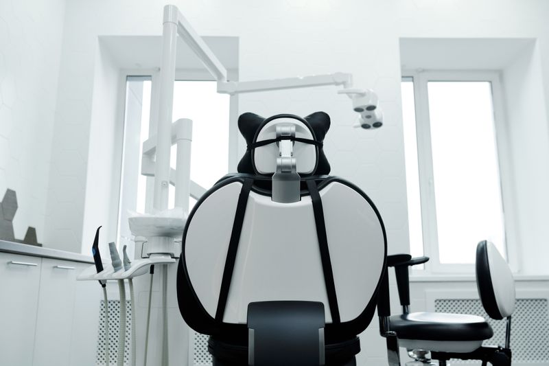 Modern dental clinic with chair and equipment